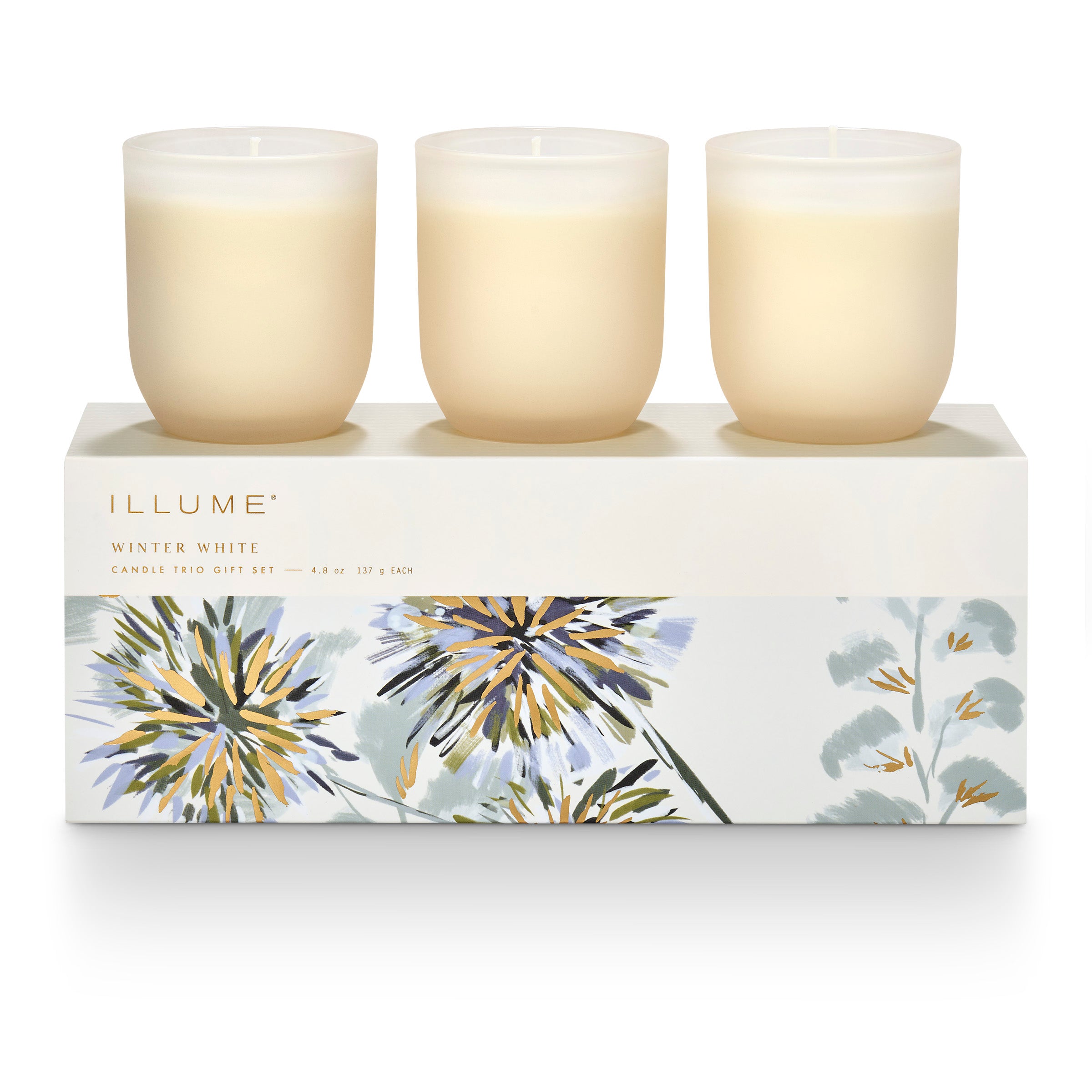 ILLUME Candle Trio Gift Set, Winter White