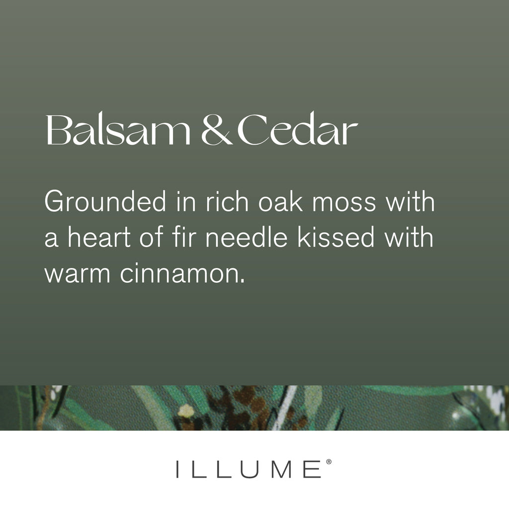 Balsam & Cedar Small Radiant Glass Candle - Illume Candles - 45506072000