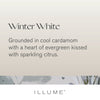 Winter White Large Baltic Glass Candle - Illume Candles - 46274333000
