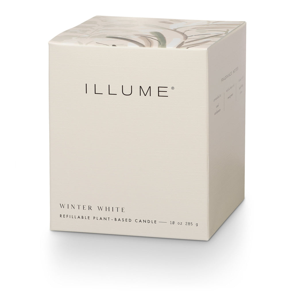 Winter White Refillable Boxed Glass Candle - Illume Candles - 45375333000