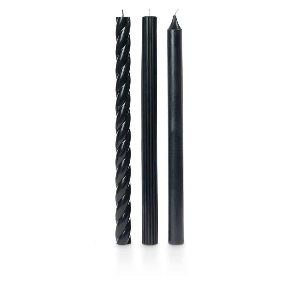 Assorted Black Candle Tapers 3-Pack - Illume Candles - 46271329000