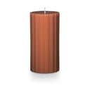 Terra Tabac Medium Fragranced Pillar Candle - Illume Candles - 46273001000