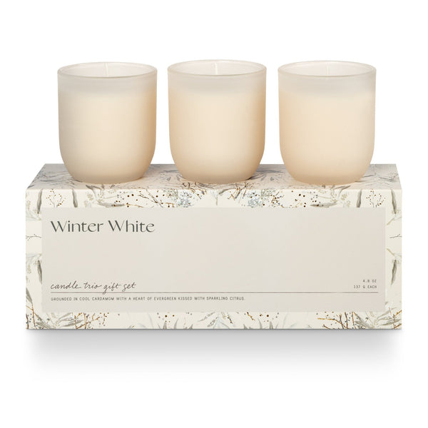 Winter White Candle Trio Gift Set - Illume Candles - 46285333000