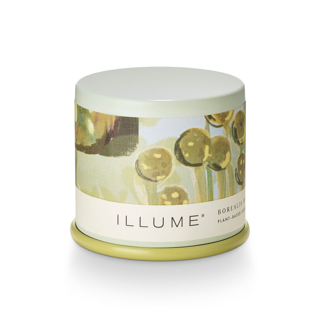 Borealis Moss Demi Vanity Tin Candle - Illume Candles - 45364006000