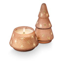 Woodfire Frosted Star Glass Tree Candle