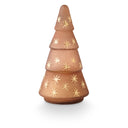 Woodfire Frosted Star Glass Tree Candle