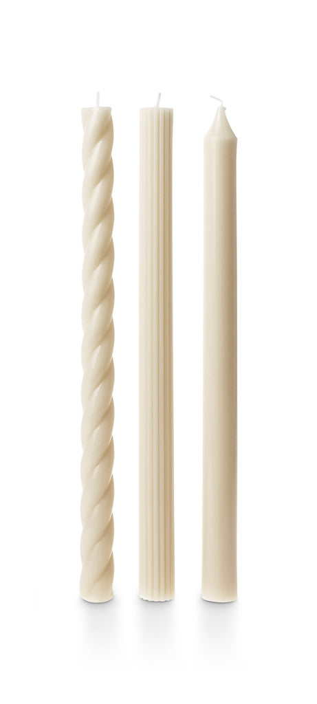 Assorted White Taper Candles 3 - Pack - Illume Candles - 46271005000