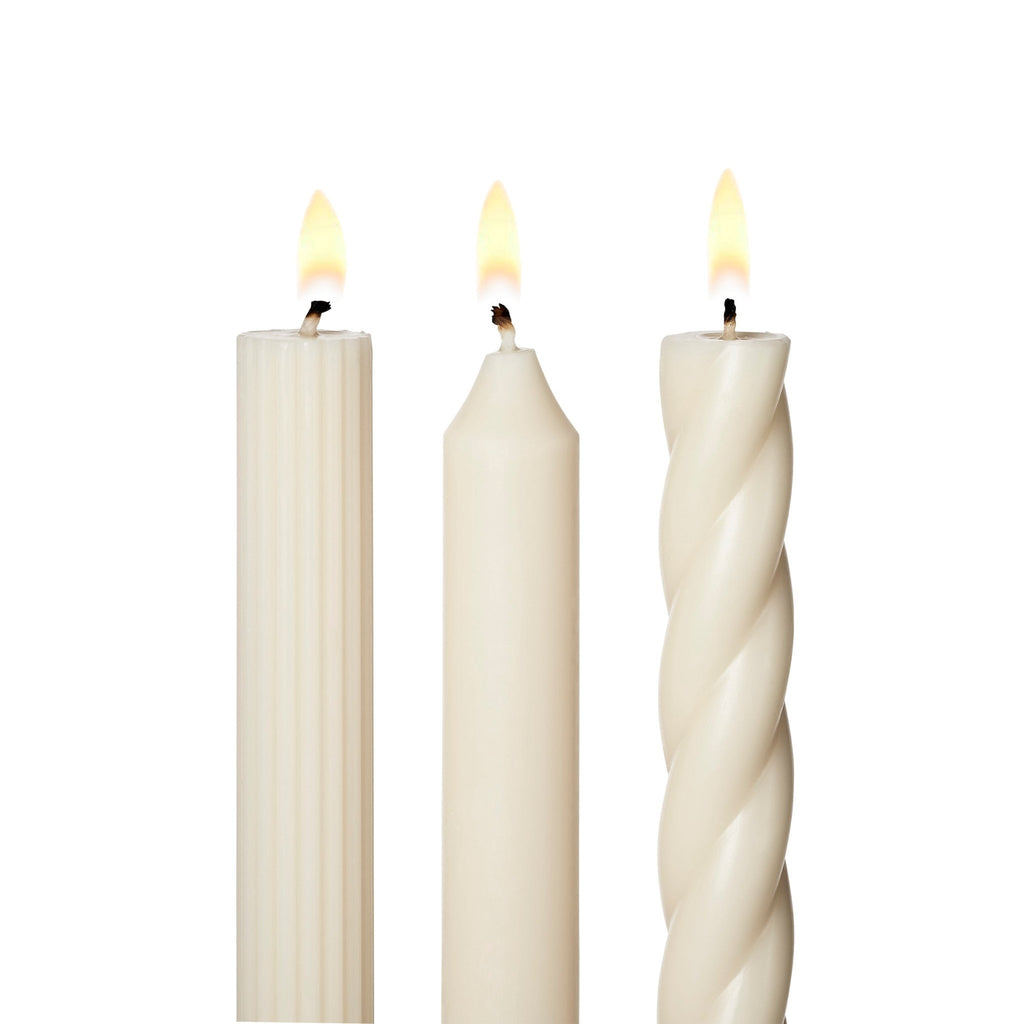 Assorted White Taper Candles 3 - Pack - Illume Candles - 46271005000