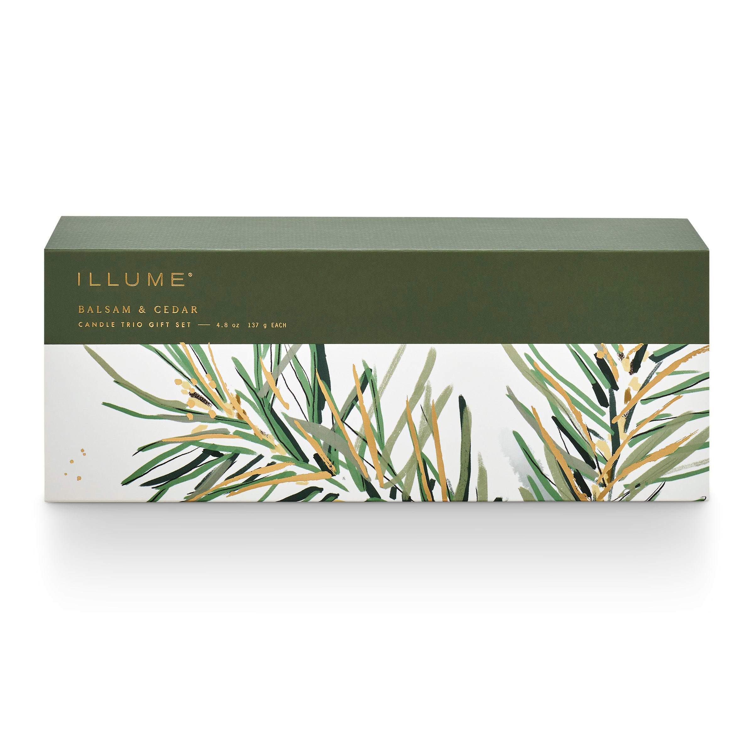 ILLUME® Candles Balsam & Cedar Holiday Candle Trio Gift Set