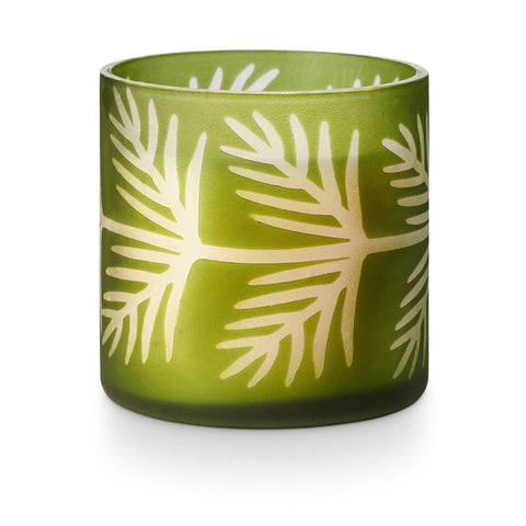 Balsam Cedar Pine Glass Candle
