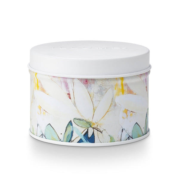 Gardenia Artist Printed Tin Candle - Illume Candles - 46298012000