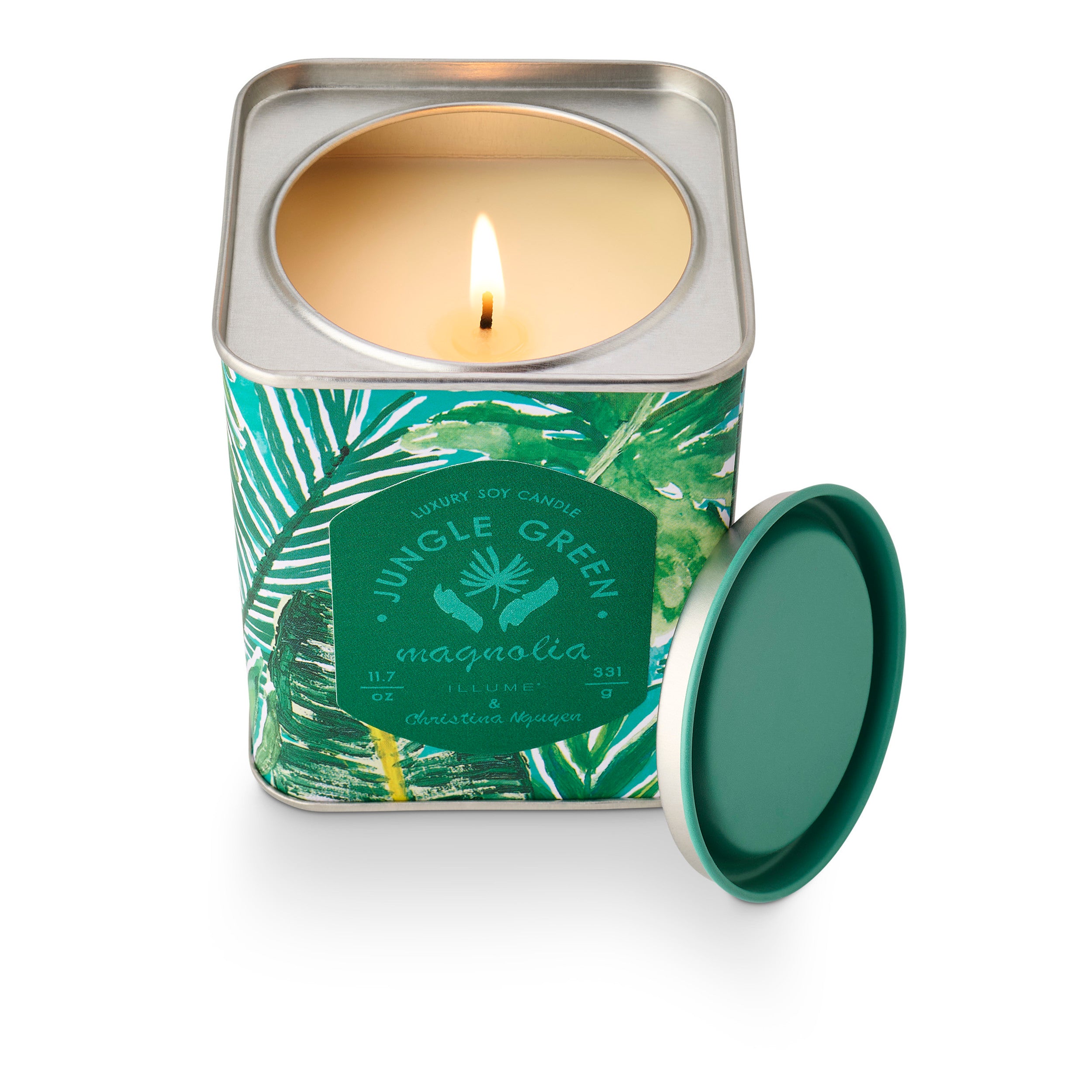 ILLUME Jungle Green Magnolia Printed Tin Candle – Illume Candles
