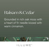 Balsam & Cedar Statement Glass Candle - Illume Candles - 46261072000