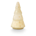 Winter White Frosted Star Glass Tree Candle