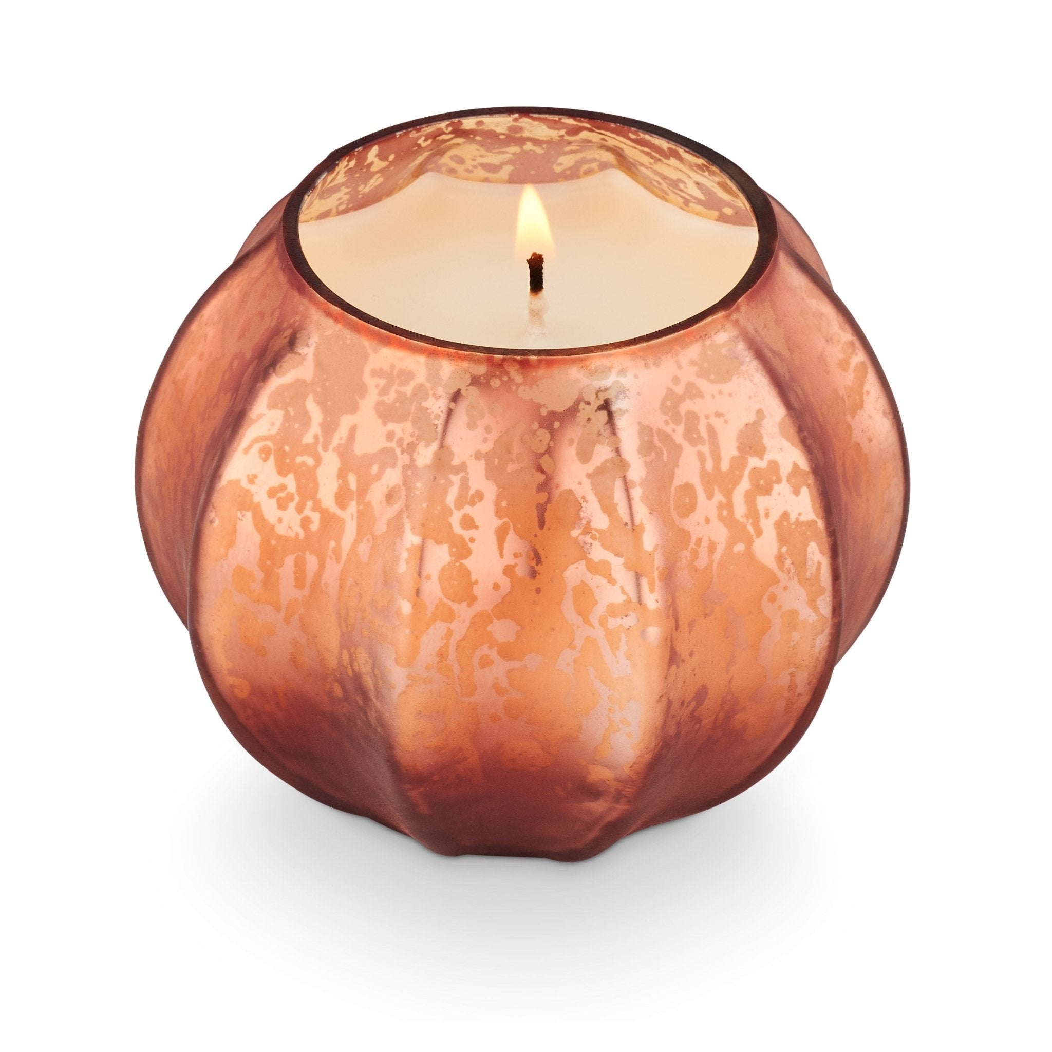 食器 candle Midnight Pumpkin Mercury Glass Copper Pumpkin Shaped Candle