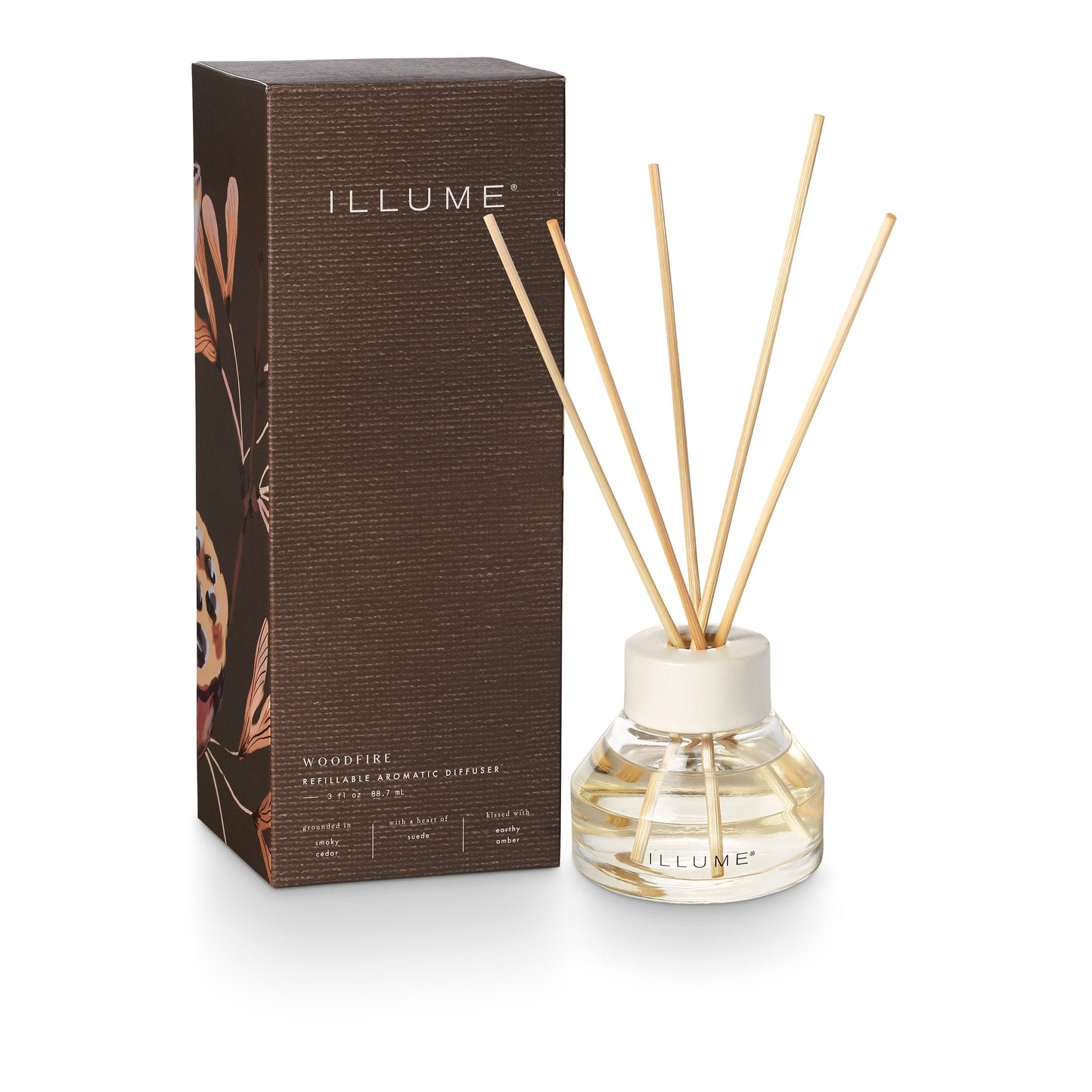 ILLUME® Beautifully Done Collection Woodfire Refillable Aromatic ...