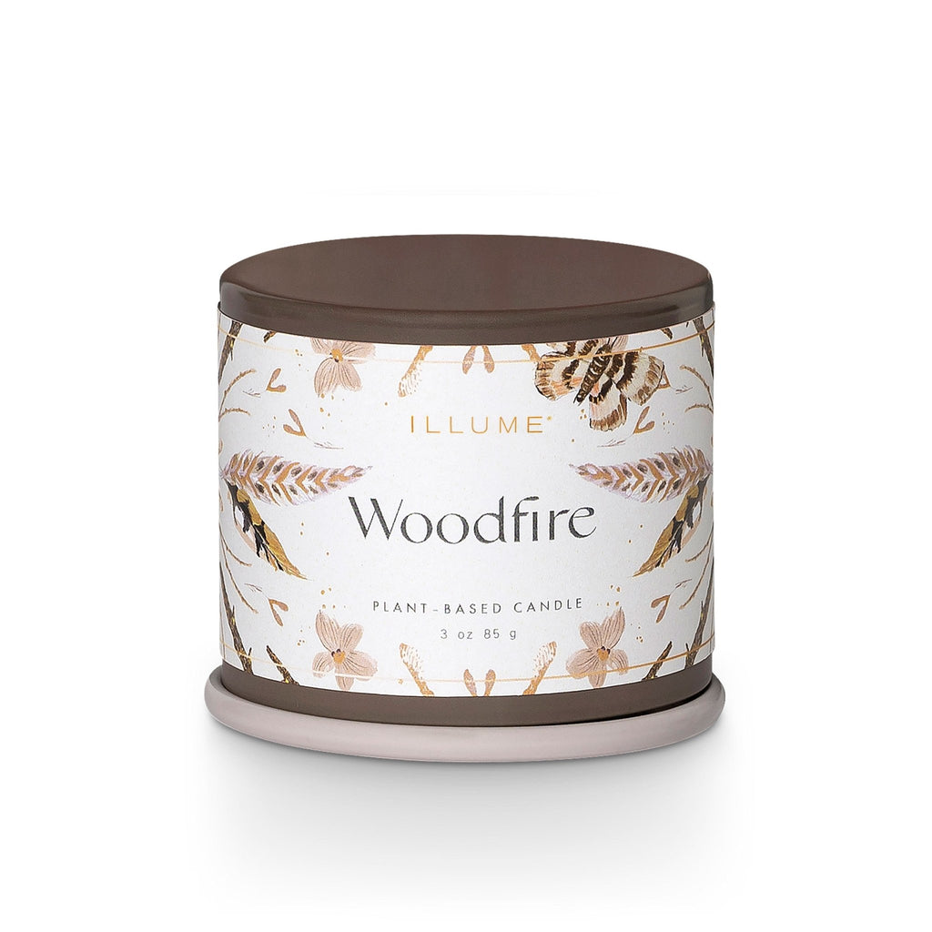 Woodfire Demi Vanity Tin Candle - Illume Candles - 45364119000