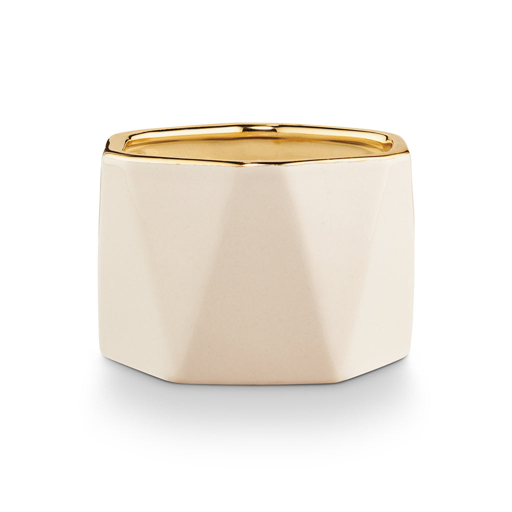 Winter White Electroplated Dylan Candle