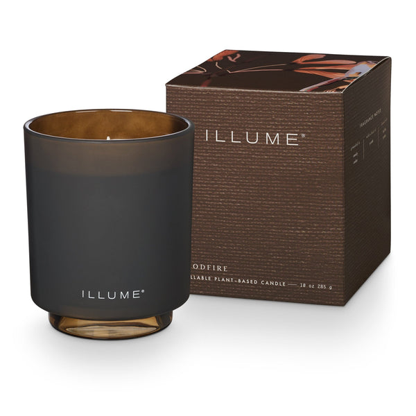 Woodfire Refillable Boxed Glass Candle - Illume Candles - 45375119000