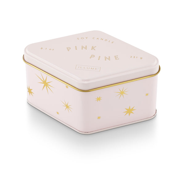 Pink Pine Mini Tin Candle
