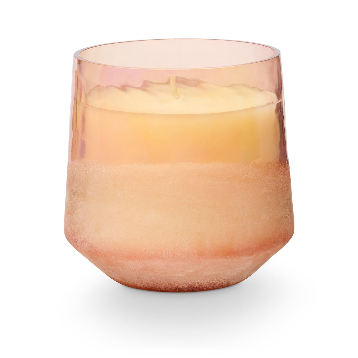 13oz Transparent Pink Candle Glass