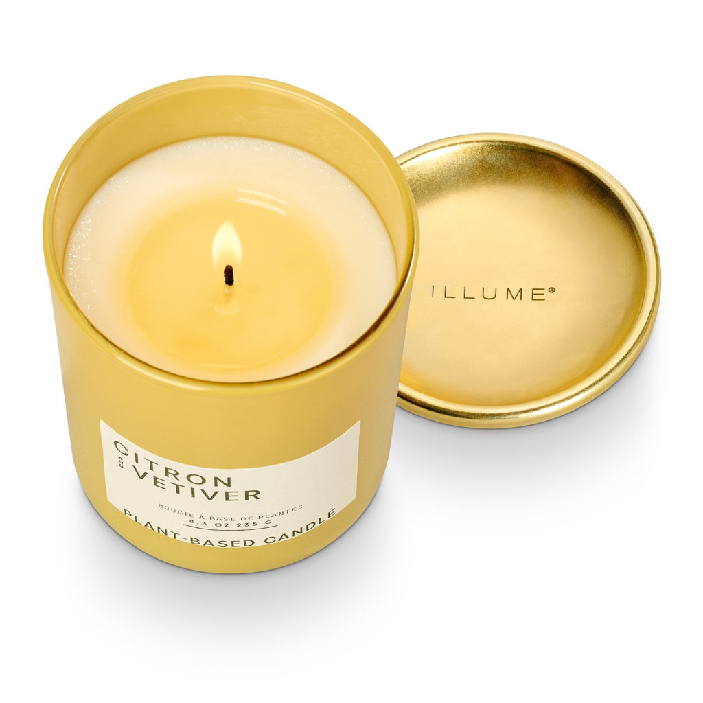 Citron and Vetiver Lidded Jar Candle - Illume Candles - 46269004000
