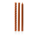 Assorted Burnt Orange Candle Tapers 3-Pack - Illume Candles - 46271001000