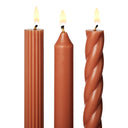 Assorted Burnt Orange Candle Tapers 3-Pack - Illume Candles - 46271001000