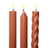 Assorted Burnt Orange Candle Tapers 3-Pack - Illume Candles - 46271001000