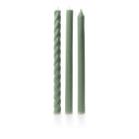 Assorted Sage Green Candle Tapers 3-Pack - Illume Candles - 46271003000