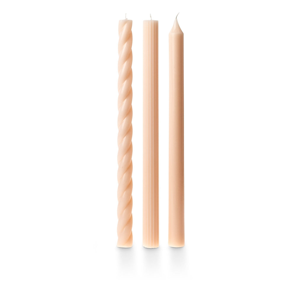 Assorted Pale Pink Candle Tapers 3-Pack - Illume Candles - 46271051000