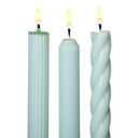 Assorted Light Blue Candle Tapers 3-Pack - Illume Candles - 46271341000