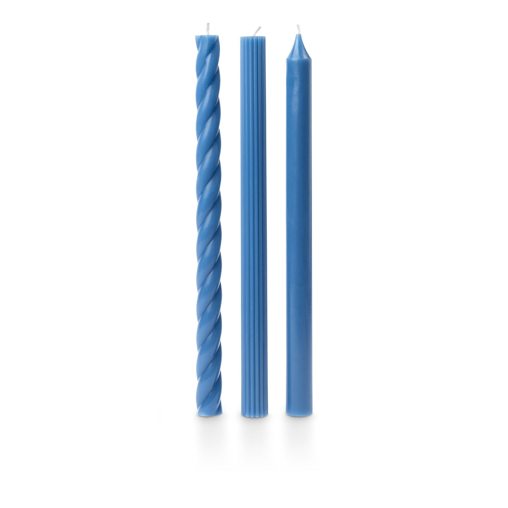 Assorted Blue Candle Tapers 3-Pack - Illume Candles - 46271343000