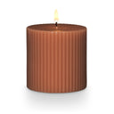 Terra Tabac Small Fragranced Pillar Candle - Illume Candles - 46272001000