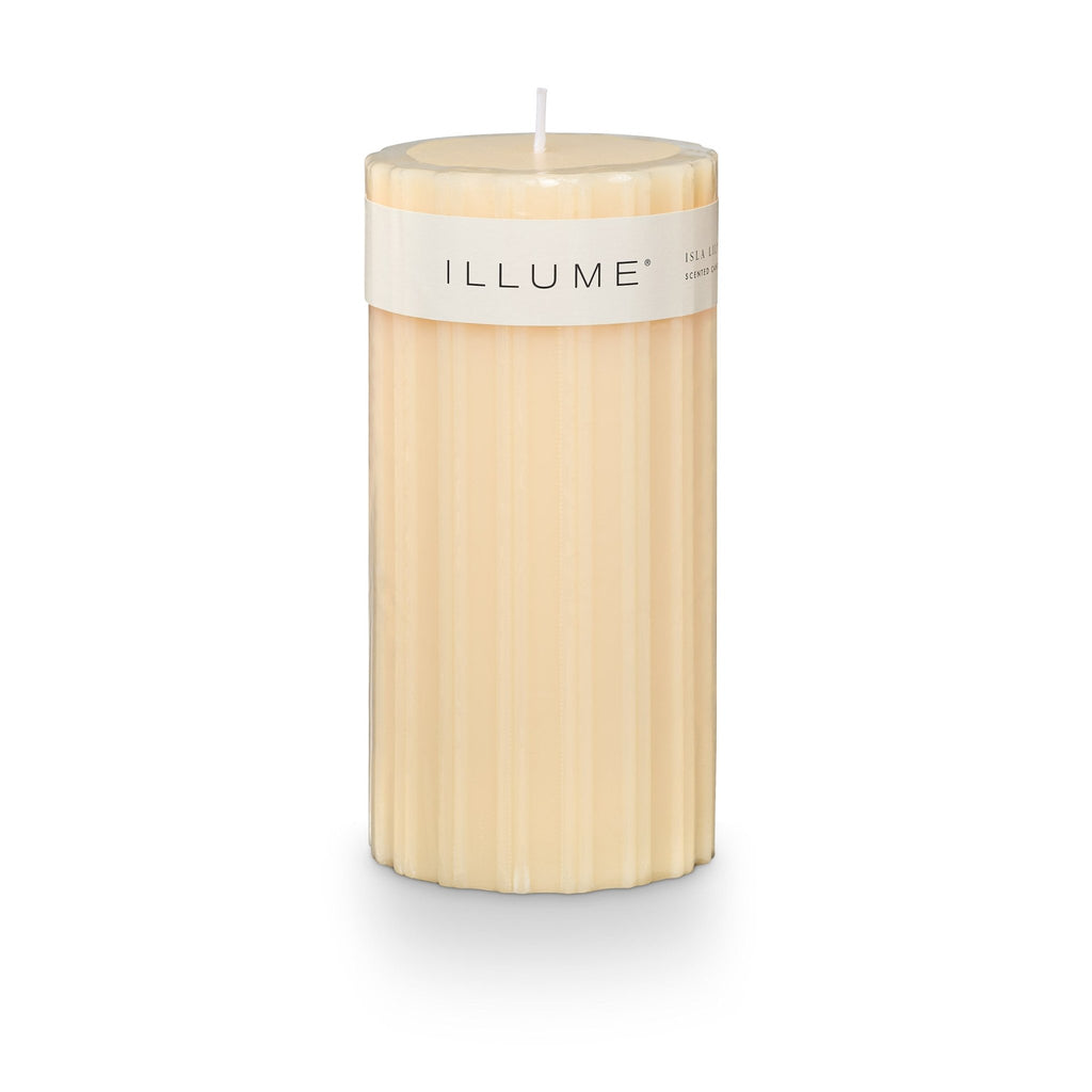 Isla Lily Medium Fragranced Pillar Candle - Illume Candles - 46273004000