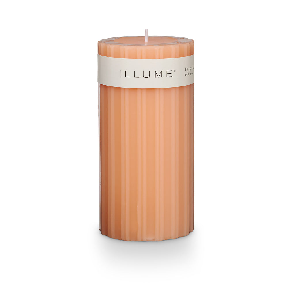 Paloma Petal Medium Fragranced Pillar Candle– Illume Candles