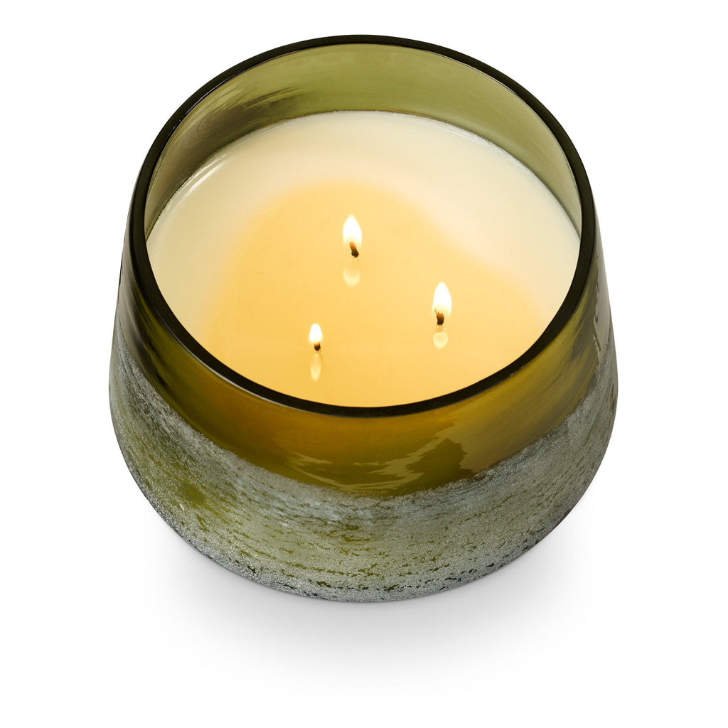 Balsam & Cedar Large Baltic Glass Candle - Illume Candles - 46274072000