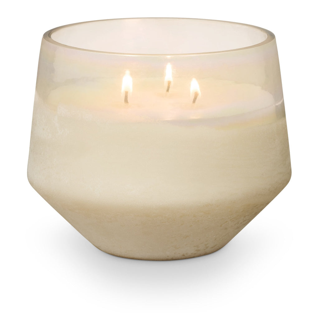 Winter White Large Baltic Glass Candle - Illume Candles - 46274333000