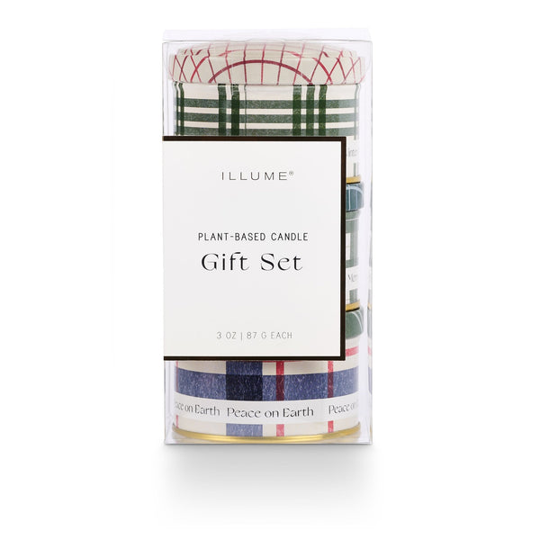 ILLUME® Candles Balsam & Cedar Large Baltic Glass Holiday Candle