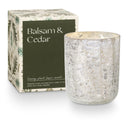 Balsam & Cedar Small Boxed Crackle Glass Candle - Illume Candles - 46280072000