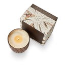Woodfire Large Boxed Crackle Glass Candle - Illume Candles - 46284119000