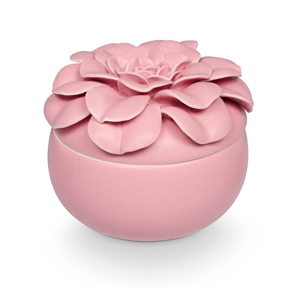 Pink Pepper Fruit Ceramic Flower Candle - Illume Candles - 45337002000