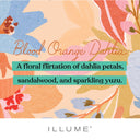 Blood Orange Dahlia Bath Soak with Rose Botanicals - Illume Candles - 45239344000