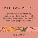 Paloma Petal Statement Glass Candle